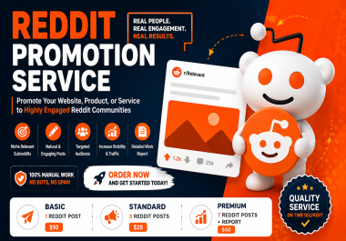 I Will Promote Your Website,  Product,  or Business on Targeted Reddit Communities