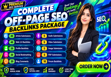 170 Complete Off-Page SEO Package - High-Quality Backlinks