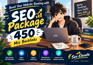 450 Mix Backlinks SEO Package Boost Rankings & Traffic