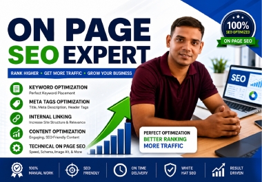 I will do professional on page SEO optimization for higher Google rankings