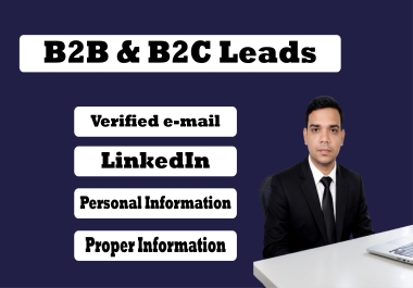 I Will Provide Targeted B2B Leads and Verified Email Lists for Business