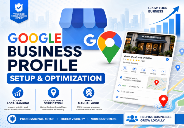 I will create,  setup,  and optimize your Google Business Profile GMB for Local SEO Ranking
