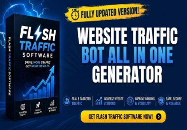 Flash Web Traffic - Ultimate SEO Traffic Generator & SERP Ranking and Google Map Automation Bot
