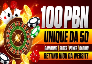 High Quality PBN 100 PBN Post Da Dr 50 Rank You Website