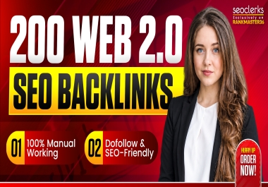 i Will Do 200 Web 2.0 Backlinks Quality SEO Links for Stronger Website Link Building