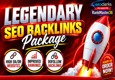 Legendary SEO Package Quality Backlinks & Safe Link Building