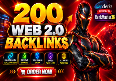 200 Web 2.0 Backlinks Quality SEO Links for Stronger Website Link Building