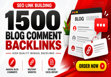 I Will Create 1500 Manual Blog Comment Backlinks to Strengthen Your Website SEO