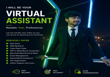 I Will Be Your Reliable Virtual Assistant for Administrative Tasks