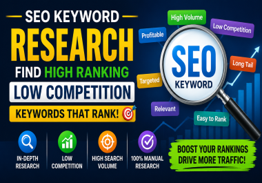 I Will Do KGR Keyword Research for Find High Ranking SEO Keyword