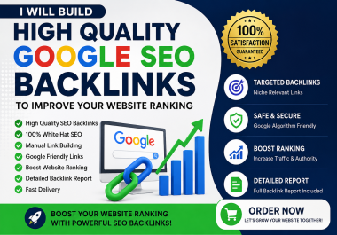 Powerful White Hat SEO Backlinks for Your Website I Will Boost Website with SEO Backlink