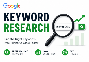 I Will Do SEO 30 Keyword Research for Low Competition High Traffic Keywords