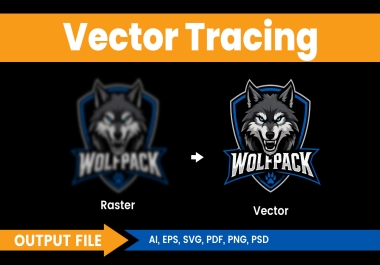 I will make AI image or raster img into vector or high-res quality img fast delivery