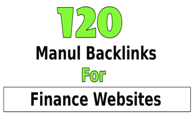 120 Manual Backlinks for Finance Websites