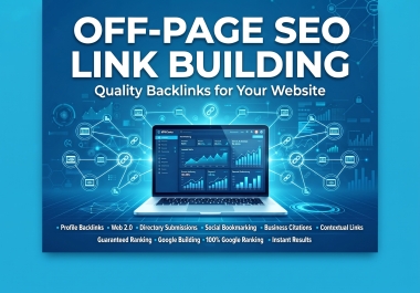 I will build high quality off page SEO backlinks for your website