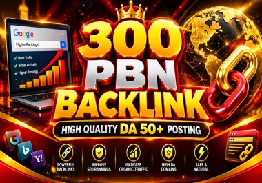 I will build 300 high quality PBN backlinks with DA 50+ sites