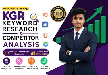 I will provide expert SEO keyword research using the KGR method to help your website