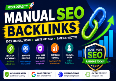 I will create manual SEO backlinks to help improve your website
