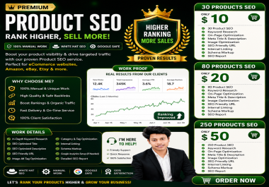 Premium Product SEO Service Rank Higher,  sales more