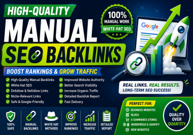 I Will Build High-Quality Manual SEO Backlinks for Better Google Rankings