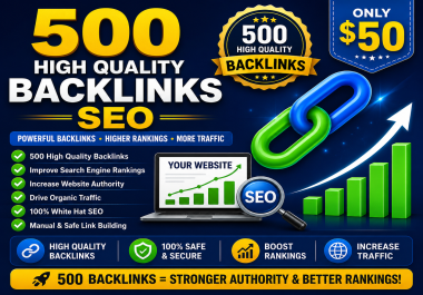 POWERFUL BACKLINKS. HIGHER RANKINGS. MORE TRAFFIC.