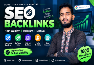 I will build high quality backlink's for your website