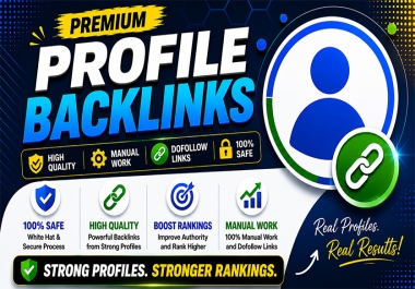 Build 50 High DA Manually Create Profile Backlinks for a Stronger SEO Foundation