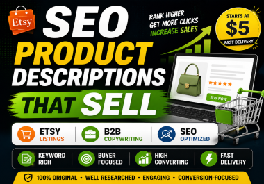I will optimize your Etsy product listing for SEO and sales