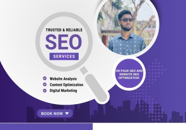 I will do on page SEO and website seo optimization.
