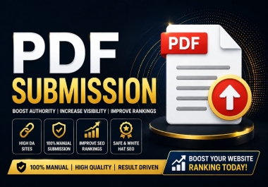 Manually Build 20 High DA PDF Submission Backlinks for Powerful SEO Results
