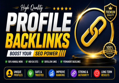 High Authority Manual Dofollow Profile Backlinks for Boost Google Ranking