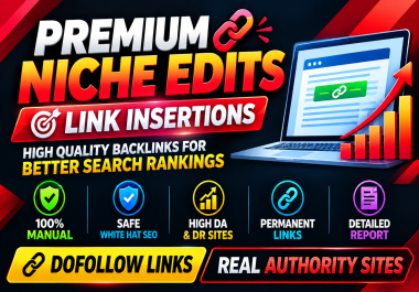 I Will Build 5 Premium Niche Edits Backlinks With Contextual Link Placements