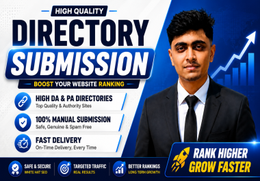 Create 150 High DA Directory Submission Dofollow Backlinks for Better SEO Rankings