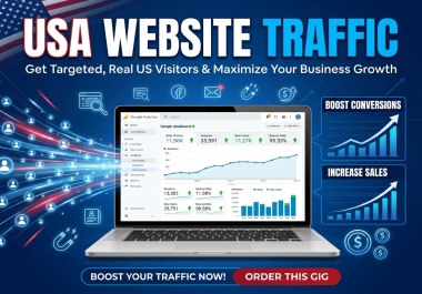 10,000 Organic Website Traffic from USA,  UK,  Australia & Europe - SEO Boost
