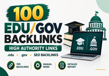 100 EDU GOV Backlinks High Authority SEO Link Building