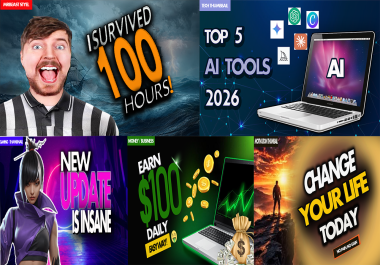 I will design viral YOUTUBE Thumbnail