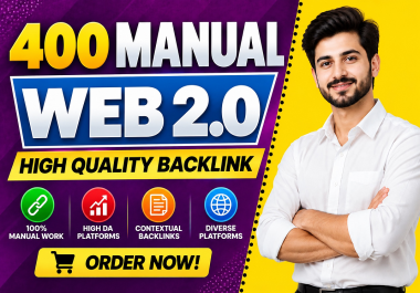 I Will Build 400 High Quality Manual Web 2.0 Backlinks