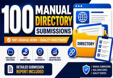 I Will Create 100 High Quality Manual Directory Submission Backlinks
