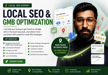Complete Local SEO,  GMB Optimization,  Google Maps SEO & Local Citations