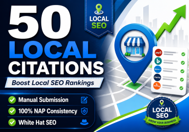 build 50 High Quality USA local citations for Google Maps ranking