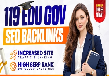 119 EDU/GOV Authority Backlinks for Improved Google Visibility