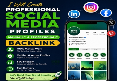 Manually Create Social Profile SEO Link Building
