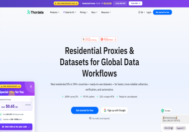 Thordata Residential Proxies & Datasets for Global Data Workflows
