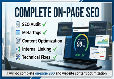 I will do complete on page SEO and website content optimization