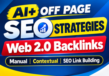 Manual web 2.0 Backlinks with Contextual Seo link building for you