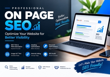 I Will Optimize Your Website With Professional On-Page SEO