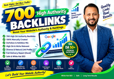 700+ SEO Do Follow Backlinks Service with Index Support