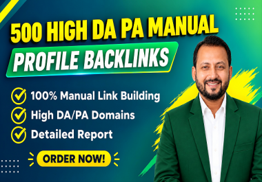 500 High Authority Dofollow Profile Backlinks for SEO Link Building