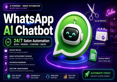 I Will Build a Smart WhatsApp AI Chatbot for Your Salon or Small Business Using n8n