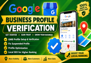 I will provide Google Business Profile verification and gmb setup service